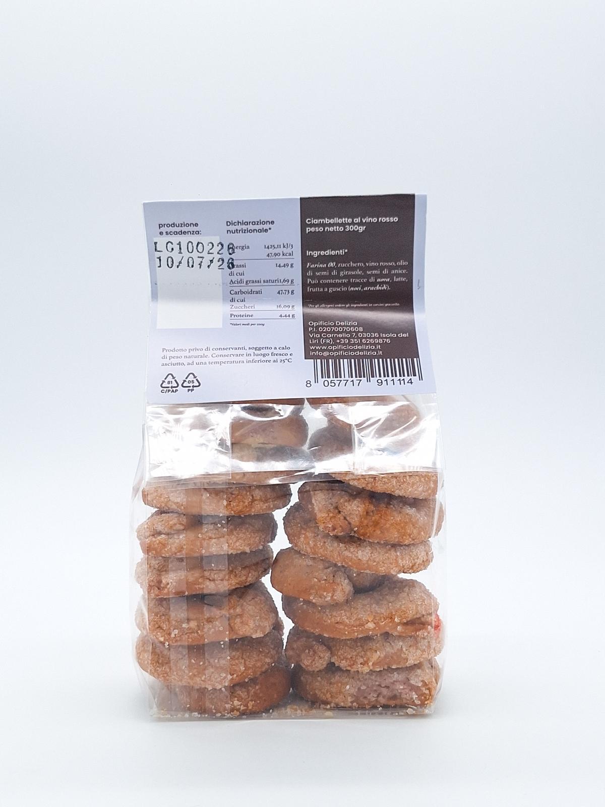 Ciambellette vino rosso artigianali