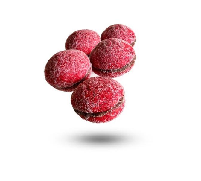 dolcetto pesche allalchermes ripieno di Nutella per buffet e dessert 