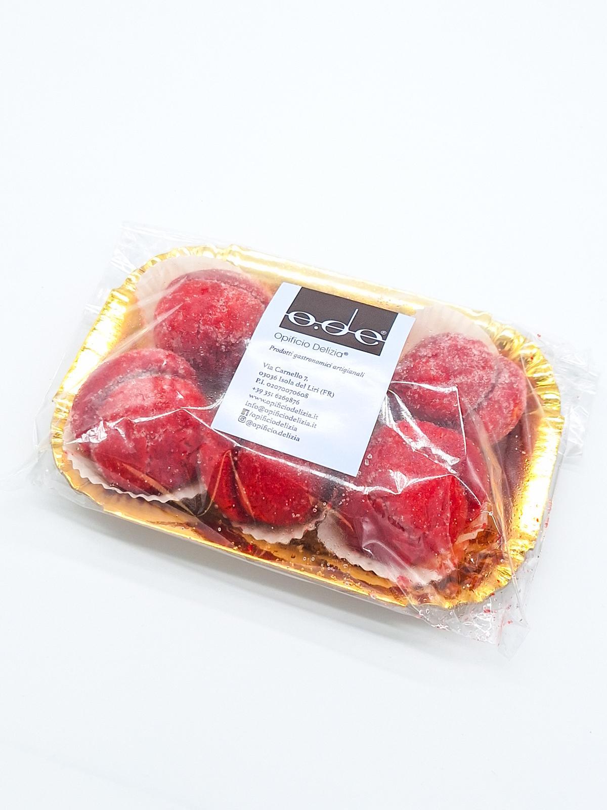 dolcetto pesche allalchermes ripieno di Nutella per buffet e dessert 